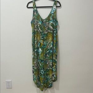 Jams World Mosaic Fern Jumpsuit Sz Med